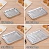 Stainless Steel Tea Tray Rectangle Barbecue Plate New Draining Basin  Teahouse Restaurant