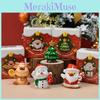 Christmas Mini Animal Figurines With Resin Material For Holiday Gift Giving And Decor