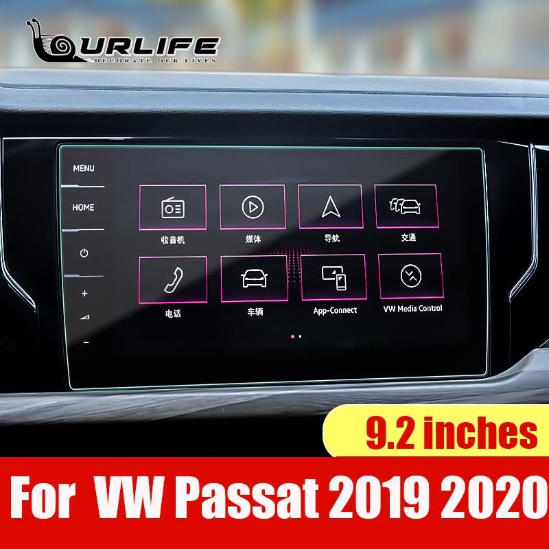For VW Volkswagen Passat B8 Automotive Interior GPS Navigation Tempered Glass Protective Film Accessories 6.5 8 9.2