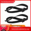 Rowing Machine Replacement Foot Straps - Long Nylon with Plastic Buckle