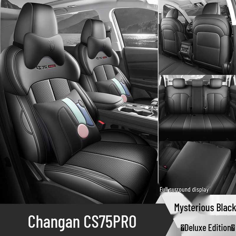 Changan CS75 PRO Seat Covers: Fully Enclosed, All-Season, Perforated Leather Car Seat Cushions for 26 Models.