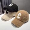 Children's Lambswool Baseball Cap: Boys' Autumn/Winter Lettered Duckbill Hat, Ages 2-18, Casual and Warm.