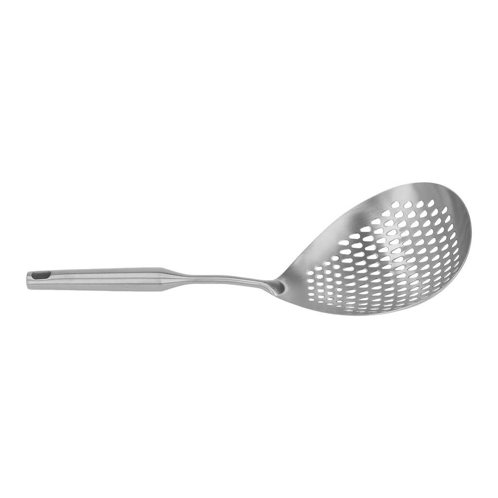 Skimmer Ladle 304 Stainless Steel Food Grade Long Handle Large Flow Skimmer Spoon for Kitchen