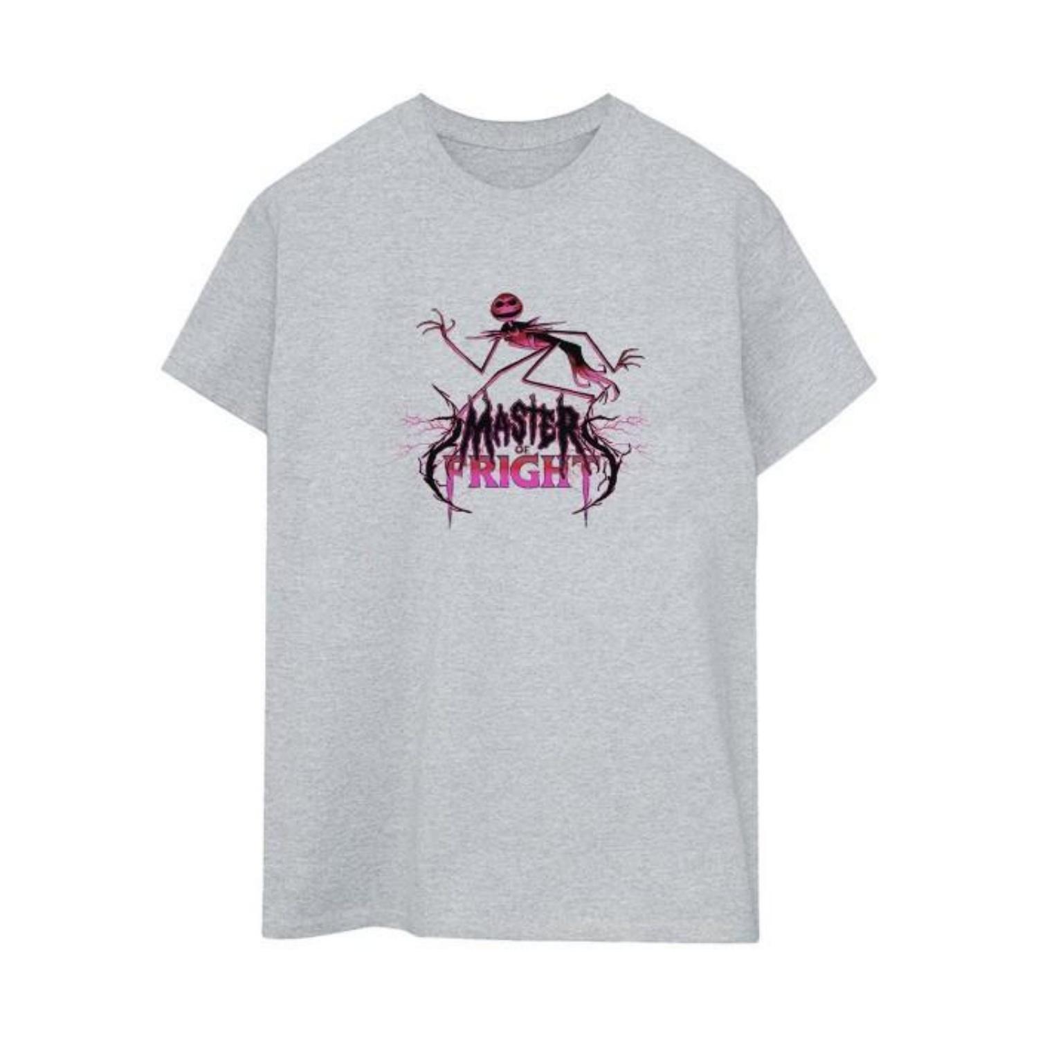

Nightmare Before Christmas Womens_Ladies Master Of Fright Jack Skellington Boyfriend T-Shirt S чёрный