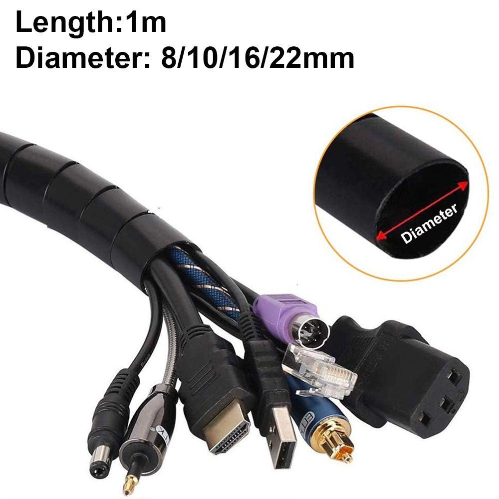 Flexible Wire Protector 8/10/16/22mm Wire Organizer New Cable Sleeves