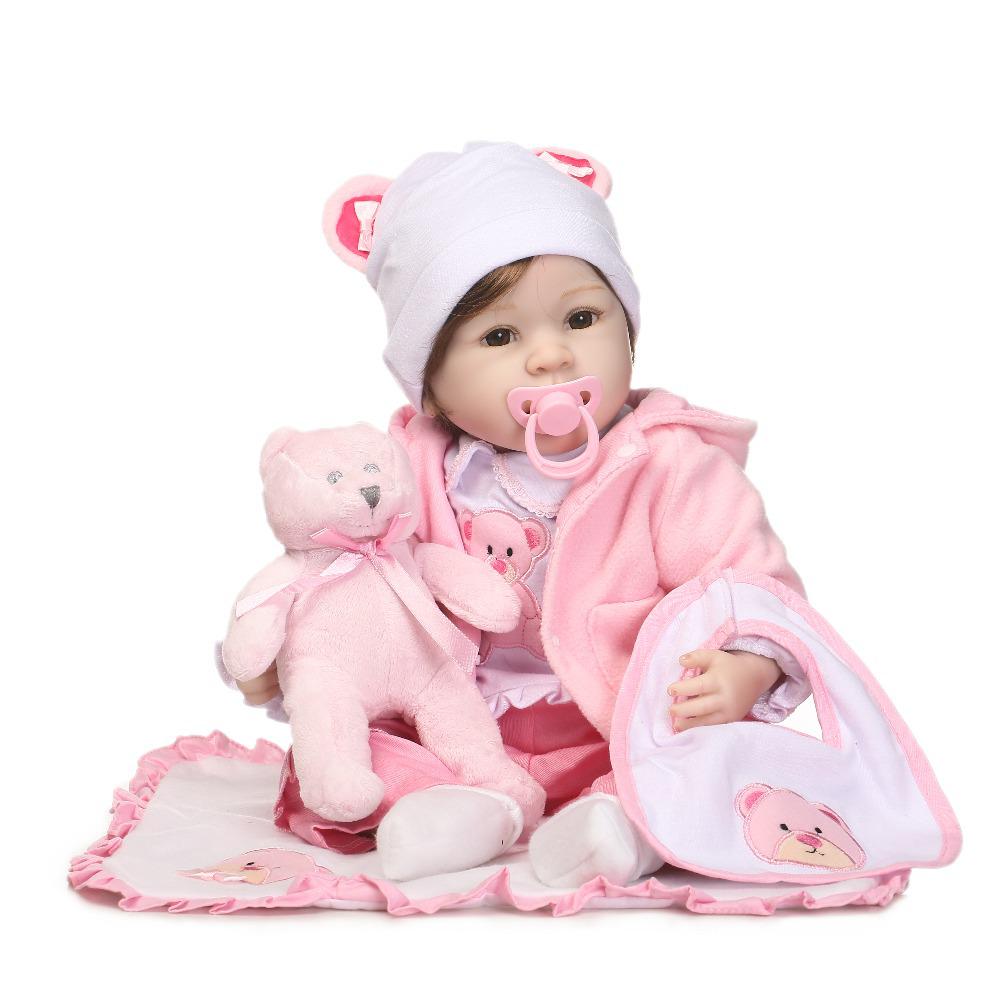 Realistic Cute Baby Companion Doll розовый