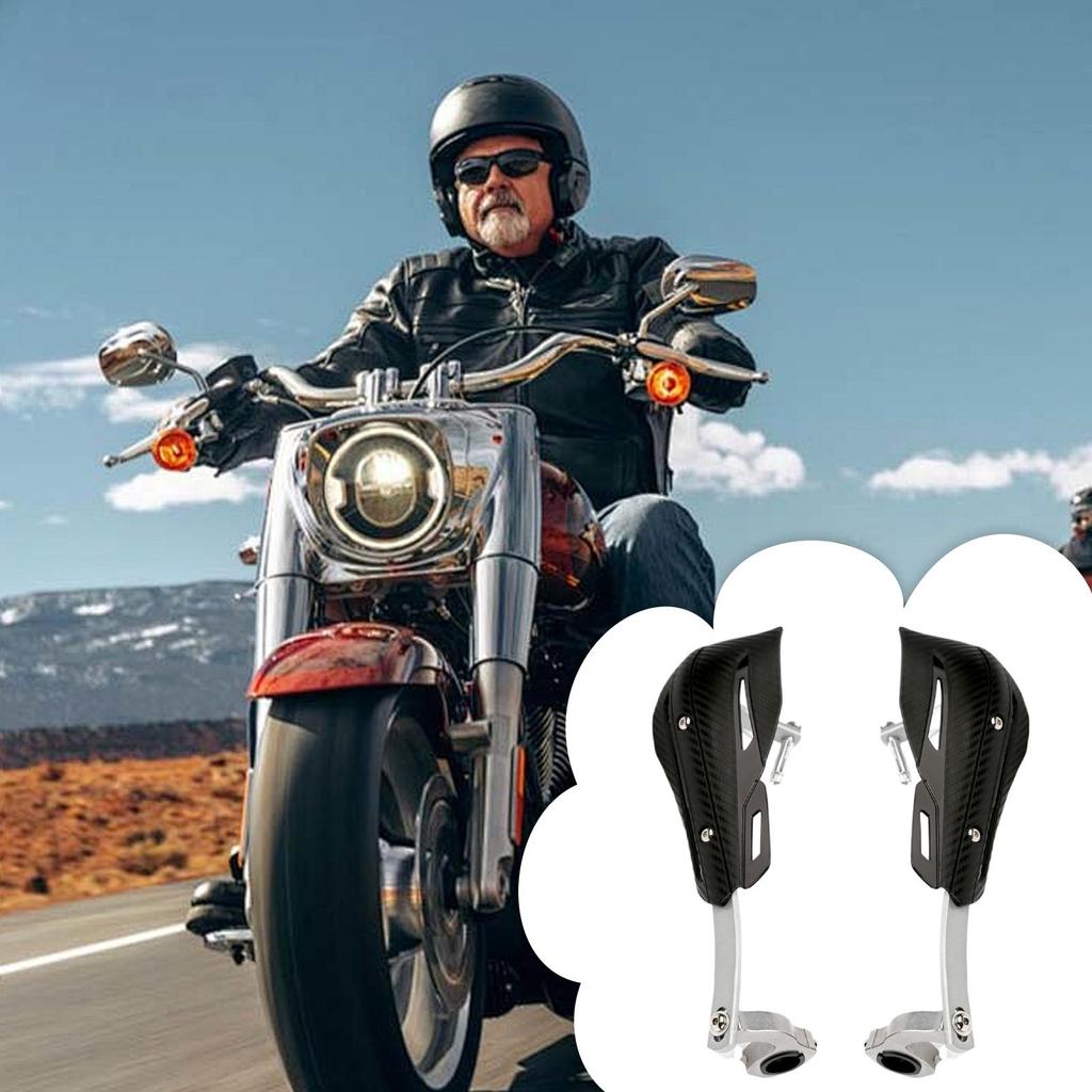2 Pieces Motorcycle Hand Guards Handle Protector Accessories Modification Parts for Trail Riding Raining Weather Long Touring