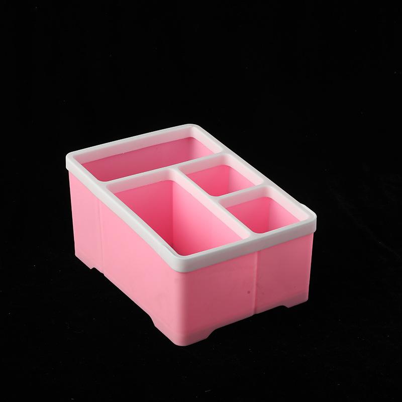 Remote Control Holder 4 Compartments Organizer Holder Stand Shelf Rack Holder for Universal TV DVD AC Home Storage Organization розовый 11700₽