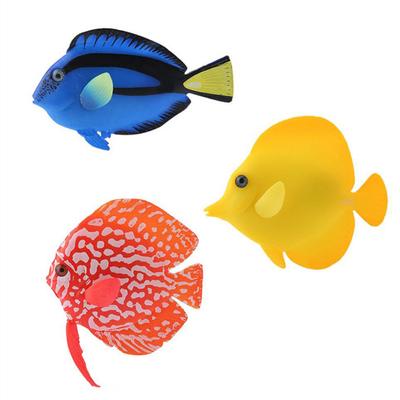 Artificial Fish Simulation Floating Faux Clownfish Fish Tank Decor Supplies for Aquarium