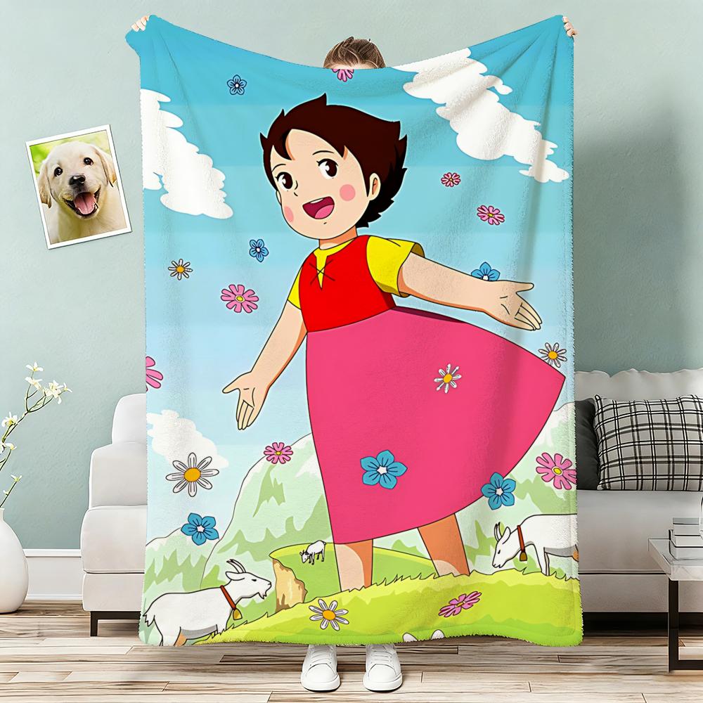 Anime Heidia Girl of the Alps ICONS Throw Lightweight g Flannel Blanket Soft Skinfriendly for Summer Cooling