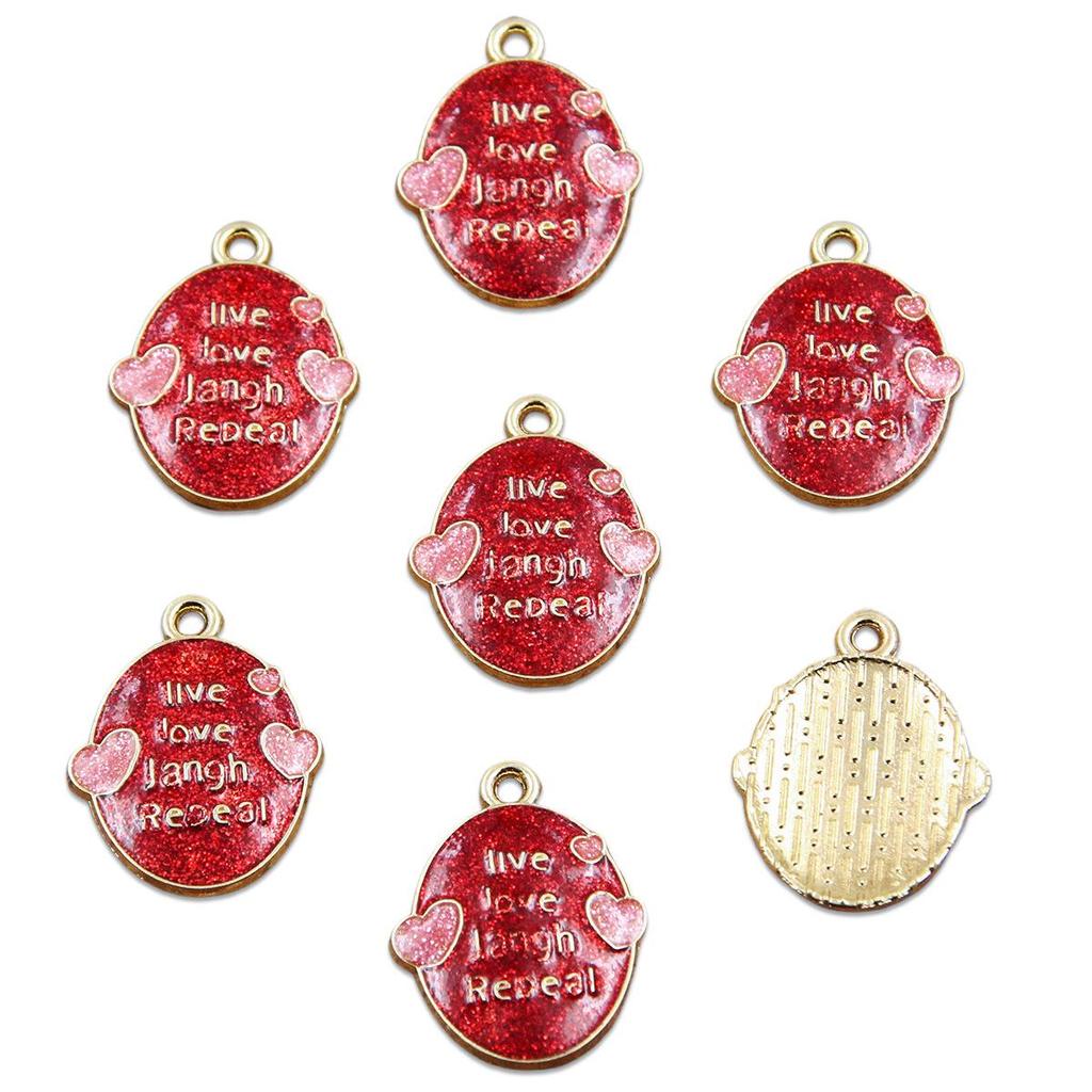 16 Styles KC Gold Drop Oil Fresh Flower Valentine's Day Pendant Charms - Premium and Creative Ornaments
