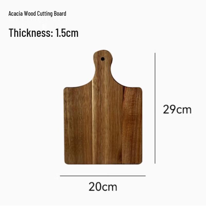 Irregular Acacia Wood Cutting Board Set with Handle