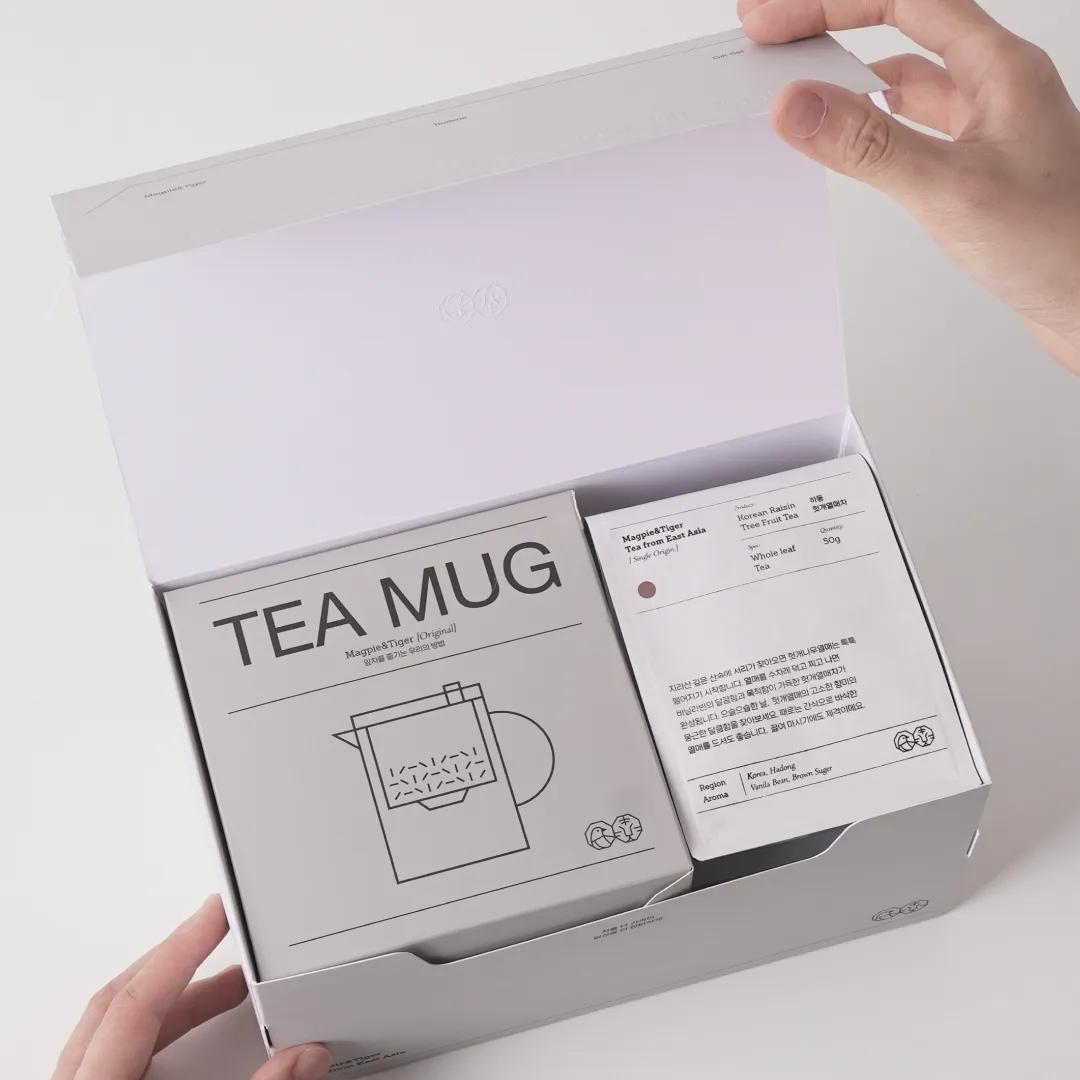 Magpie&Tiger Tea Mug & Non-Caffeine Herbal Tea Gift Set #Pumpkin Tea