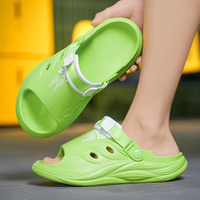 Fashion Men's Sandals Summer Outdoor Thick Bottom Mans EVA Slippers Designed Sandal for Men Soft Flip Flops Casual Beach Popular Model