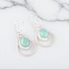 Natural Amazonite Gemstone 925 Sterling Silver Jewelry Handmade Earrings 1.70" EE-96-24