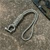 Outdoor Style Paracord Keychain D Bow Buckle Parachute Cord Keychain  Survival Tool