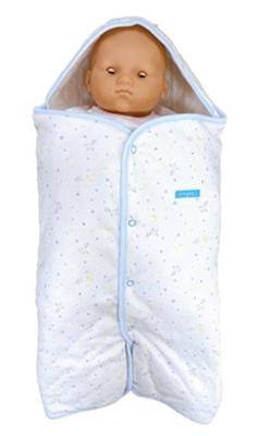 Made In Japan Newborn Cotton Convenient Afghan Swaddle with Legs 100% (Saxophone)