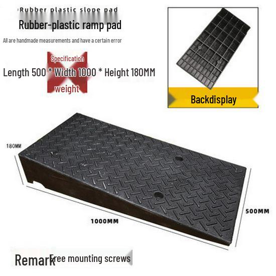 Rubber Speed Bump & Threshold Ramp for Home and Car