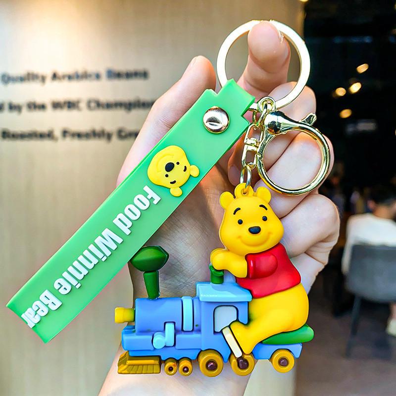 Cute Winnie The Pooh Keychain Adorable Cartoon Pvc Bag Charm Perfect Gift Idea