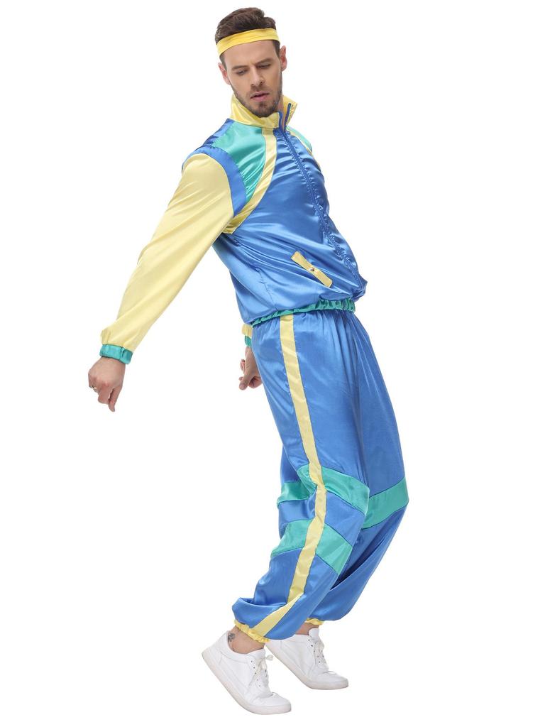 Retro American and European Carnival Disco Baseball Halloween Costume for Stage Dance Perfomance.
