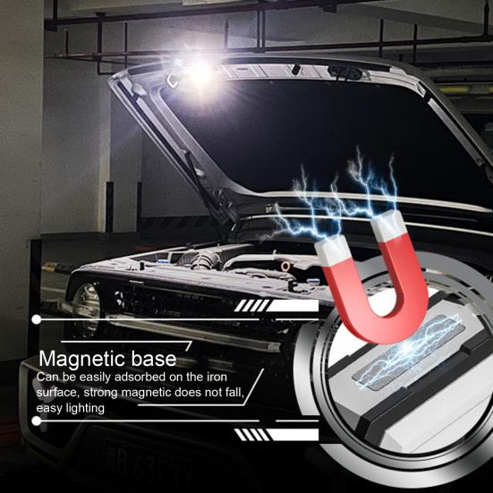 Hat Clip Headlight Hands Free Portable Dual Light Sources Type-C Rechargeable Magnetic Mini High Brightness Outdoor Night Fishing Riding Camping Lamp