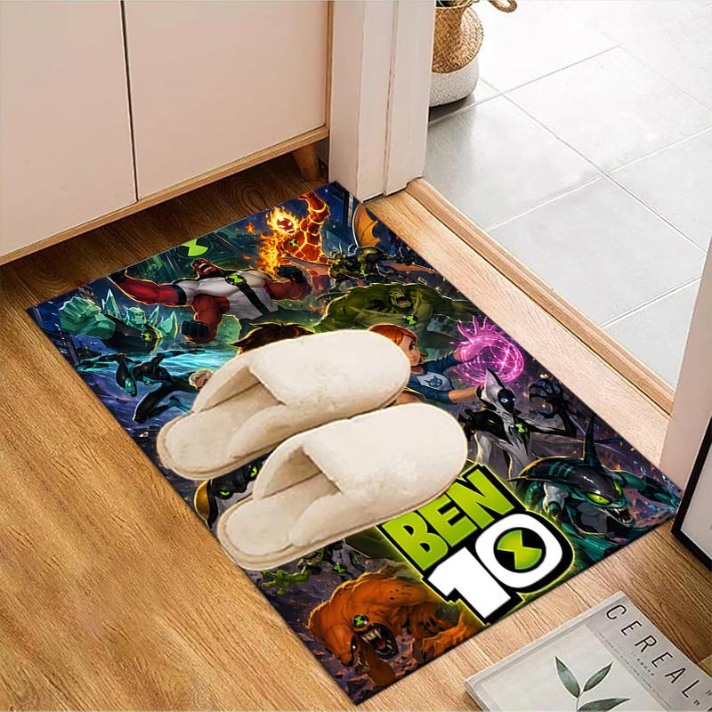 Ben Alien Force Floor Mat for Living Room, Game Rooms, Office, Bedroom, Office Floor Mat Playful Design, Christmas Fan Gifts