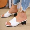 Fashion 2024 Slippers Woman Shoes Trend Women's High Heels Sandals Summer Slides Open Toe Elegant Sandalis Female