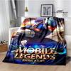 Mobile Legends Bang Bang Cartoon Printed Blankets Fashion Warm Flange Blanket Home Travel Blanket Bed Linings Birthday Gift