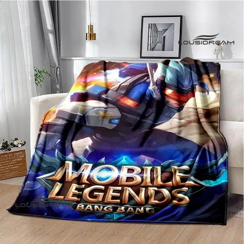 Mobile Legends Bang Bang Cartoon Printed Blankets Fashion Warm Flange Blanket Home Travel Blanket Bed Linings Birthday Gift