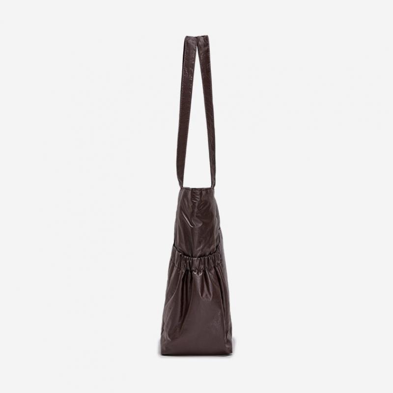 By Esquire Women Ciel Pocket Shirring Shoulder Bag Brown