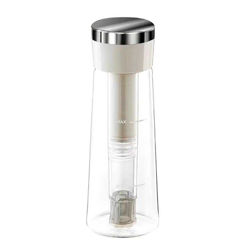 750Ml Manual Cold Brew Coffee Maker Press Type Iced Tea Infuser Pitcher With Removable Filter Summer Portable Coffeeware Pot