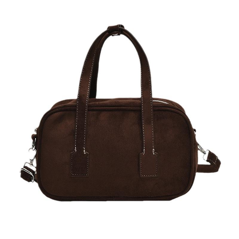 Retro Portable Bowling Bag Women's 2025 New Pillow Bag Large Capacity Simple Shoulder Oblique Span Bag