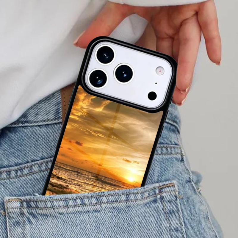 Beach Sea Sky Phone Case for iPhone 16e 15 14 13 12 17 Pro Max Plus Air 17pro Cover Coque