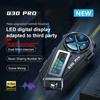 Q30 Pro Motorcycle Helmet Bluetooth Intercom Headset 500M Range FM Radio LED Display