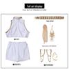 Manlu Ren K-POP Demon Hunter Girl Cosplay Costume - Lumi White Style