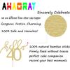 AHAORAY Hello 40 Cake Topper - Gold Glitter 40th Birthday Cake Decorations - 40 Wedding Anniversary Party Cake Decor