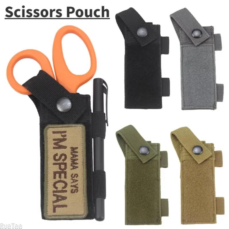 EDC Waterproof Tactical MOLLE Waist Pouch, Multitool Flashlight Scissors Holder, Outdoor Bag for Hiking Hunting