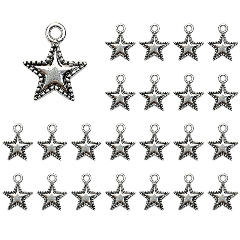 Versatile Star Shaped Spacer Bead Trendy Star Shaped Bead Accessories Stylish Pendant for Bracelets and Necklaces