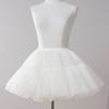 Women Ruffled Petticoat 6 Layer Tulle Bubble Puffy Skirt Hoopless Tutus Crinolines Underskirt Short Half Slips Dress