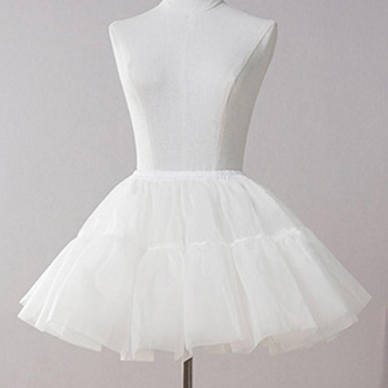 Women Ruffled Petticoat 6 Layer Tulle Bubble Puffy Skirt Hoopless Tutus Crinolines Underskirt Short Half Slips Dress