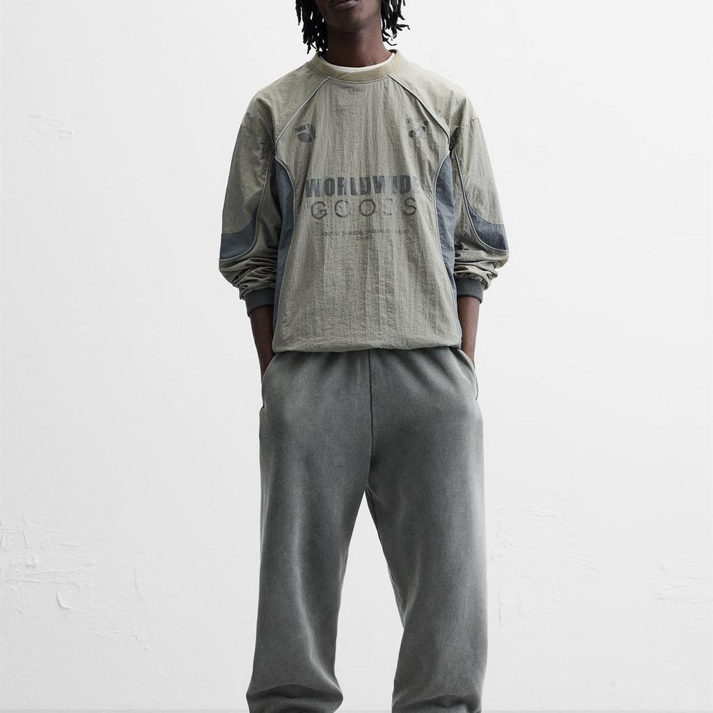 ZARA Sweatshirts Men's Crew Neck Moderate Regular 01437327-35