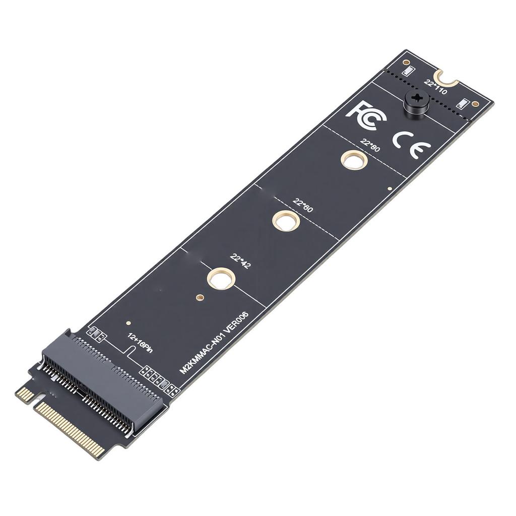 12 16 Pin SSD zu M.2 KEY M Adapterkarte Ersatz für OS X Laptop 2013 2017 PCIe 4.0 Hochgeschwindigkeitsübertragung