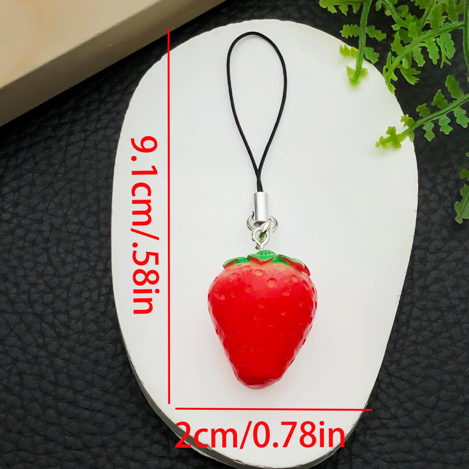 Acrylic Sheep Fruit Phone Lanyard Pendant