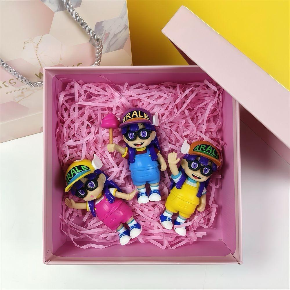 6pcs/set Cute Arale  Action Figures Model Toys  10cm