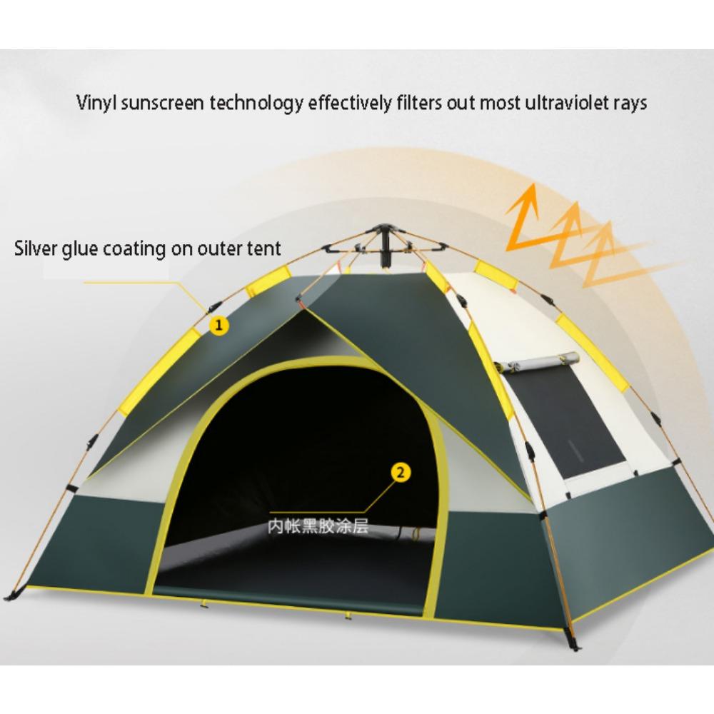 Outdoor Portable Fully Automatic Thickened Rain-Proof And Sun-Proof Tent Park Outing Picnic Camping Outdoor Camping Equipment