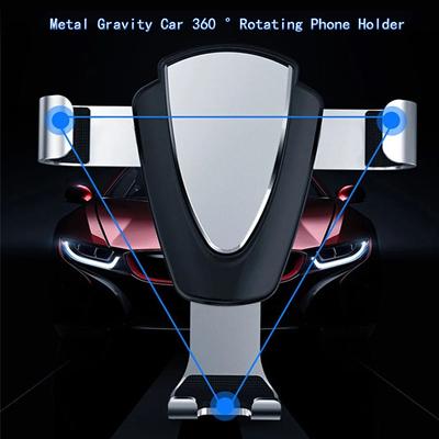 Metal Yerçekimi Araç Montajı Cep Telefonu Tutucu Araç Hava Menfezi Klipsli Stand Cep Telefonu iPhone Samsung Xiaomi İçin Telefon Tutucu Stand
