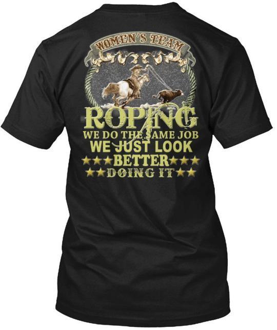 Womens Team Roping - We Do The Same Tee T-Shirt M