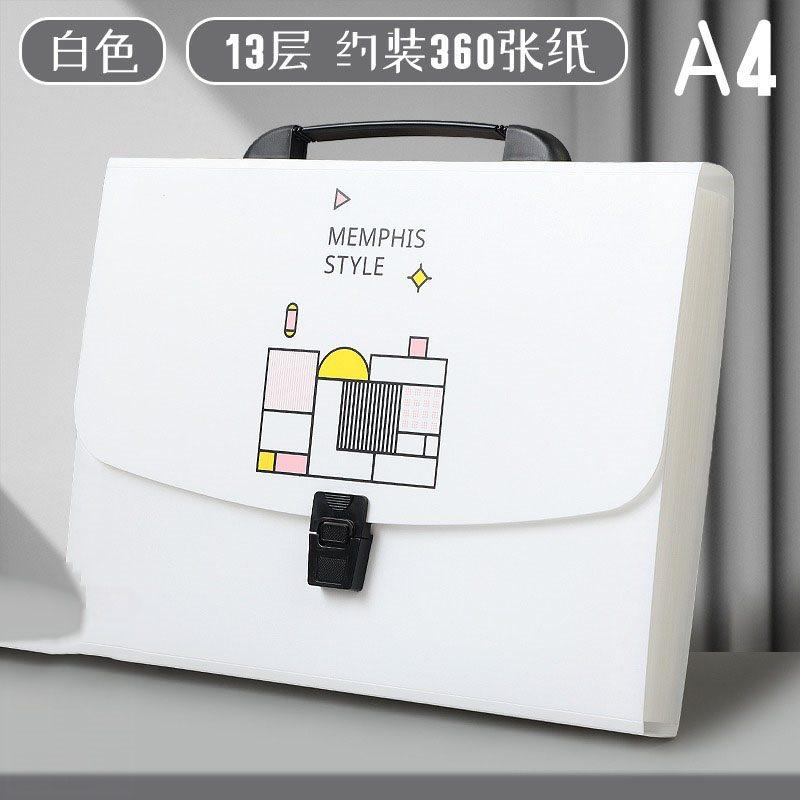 Folder, Exam Paper, Organ Bag, Handheld Folder A4, Exam Paper Storage Bag, Large Capacity File and Data Storage Bag for Junior
