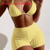 Classic Womens Polyester Bikini Swimsuit With Mesh Panels For Water Sports