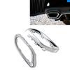 Gloss Chrome Exhaust Tip Cover Trims Replacement for Mercedes‑Benz A B C E GLC CLS‑Class W177 W247 W205 W213 X253 C257